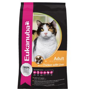 Eukanuba Adult - Croquettes riches au poulet et foie pour chat adulte