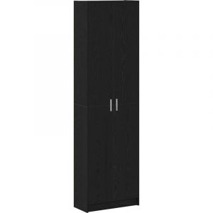 VidaXL Armoire en Chêne Noir 55x25x189 cm Bois d Ingénierie