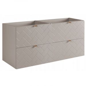 Rodan Meuble sous lavabo 120 cm - Beige Mat - Armoires de Salle de Bains - Meubles de Salle de Bains - Meubles sous lavabo - Sans plateau