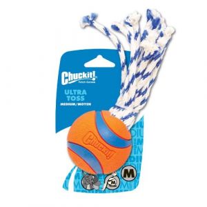 Chuckit Ultra toss M - Balle en caoutchouc avec cordes Ø 6,5cm