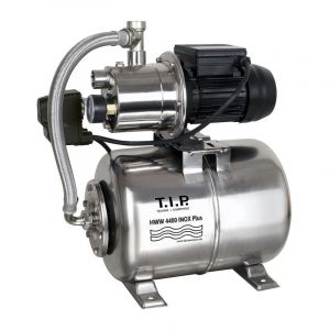 T.i.p. HWW 4400 Plus Circuit d’Eau Domestique Débit 4400 l/h Hauteur de Refoulement 4,5 m Puissance nominale 1000 W Prêt à l'installation par Bouton Cuve de Pression en Acier Inoxidable Capacité 22 L