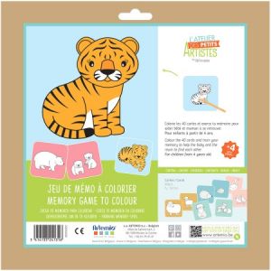 Image de Artémio Kit créatif enfant - Jeu Mémo à décorer - 40 cartes