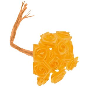 Ruedelafete Sachet de 48 mini-Roses satin, Jaune