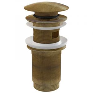 Alca Bonde Clic-clac 5/4 "avec trop plein pour lavabo, Bronze antique (A392ANTIC)