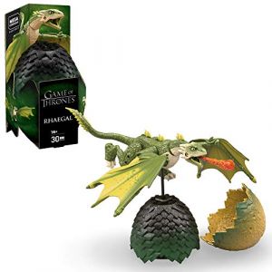 Mega Construx Game of Thrones œuf de dragon refermable et Rhaegal à construire, jeu de briques de construction, 30 pièces, 16 ans et plus, GMP00