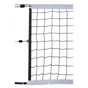 Emde Filet volley compétition 9.50x1M PP tressé 4mm simple maille 100 câble acier