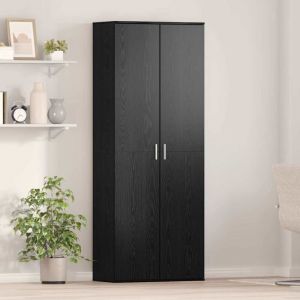 VidaXL Meuble Chêne noir 70 x 35 x 180 cm Bois d'ingénierie