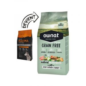 Image de Croquettes ownat grain free adult 14kg