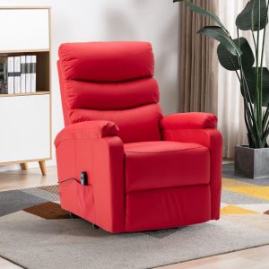 Image de VidaXL Fauteuil Inclinable Similicuir Rouge