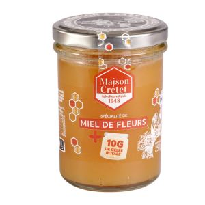 Miel De Fleurs Et Gelée Royale Miel Cretet - Le Pot De 250g