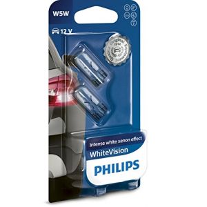 Image de Philips 2 Ampoules W5w 12v 65w T10 Whitevision - 12961nbvb2