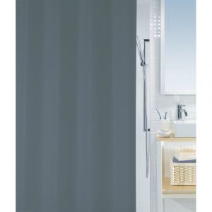 Image de Spirella Rideau de douche PEVA BIO MID 180x200cm Gris - Gris