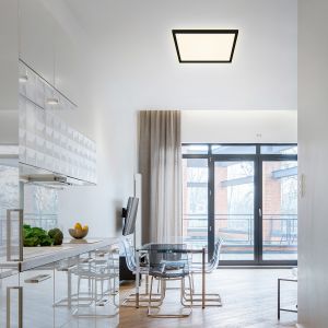 Briloner leuchten Plafonnier LED 7364, 42 x 42 cm, noir