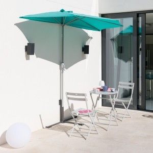 Image de Hesperide Demi parasol de balcon Serena Emeraude