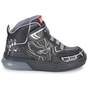 Geox J Grayjay Boy Basket, Black Silver, 29 EU