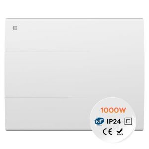 CIARRA Radiateur Mural 1000W Inertie Sèche Céramique IP24 Programable 5-10㎡ CDHT10E