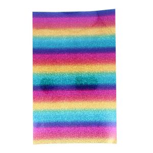 Silhouette Film vinyle Roboflex Rainbow pour transfert sur textile - 34 x 21 cm - Rose, bleu et jaune