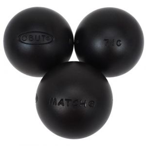 Obut Boules de pétanque Match plus 76mm Noir Taille : 720g Taille : 720g