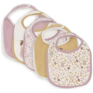 Jollein Lot de 5 Bavoirs Imperméables - Flower Fairies