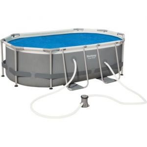 Bestway 58306E B&acirc;che solaire 529 x 250 pour piscine hors sol ovale Power Steel 549 x 274 x 122 cm