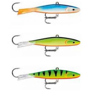 Rapala Leurre de P&ecirc;che Jigging Shadow Rap - avec Construction Plastique - Leurre d'eau Douce Suspending - Profondeur de Nage Variable - Taille 9cm / 17g - Fabriqu&eacute; en Estonie - Blue Silver Red
