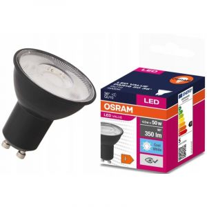 Osram Ampoule Led - Value Noire Gu10 4,5w - Blanc Neutre - Réflecteur - Spot