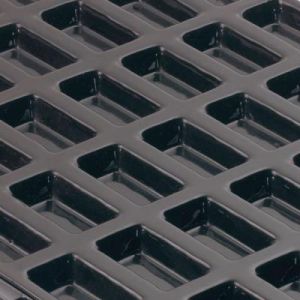 Visiodirect Flexipan mini-financiers professionnels 600 x 400 mm, &agrave; 84 empreintes L 50 x lg 26 x H 11 mm