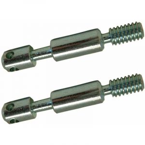 Cyclingcolors 2x goujons d'assemblage de lit meuble diamètre 8mm x longueur 50mm 4 trous acier vis filetage direct