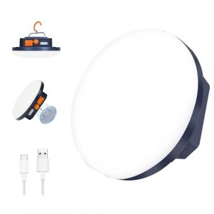 Lanterne de Camping Portable 5600mAh Power Bank, 1500LM Tente Lampe Rechargeable,IP65 Résistant à l'eau LED Lampe Camping, Travaux, Chasse, Pêche, Randonnée,Urgence, Panne