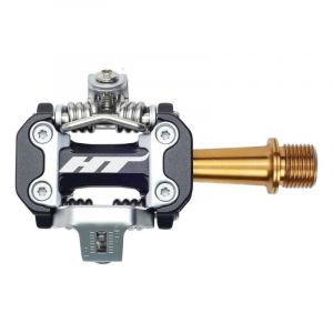 HT Components Pédales automatiques VTT M2 aluminium/titane noir