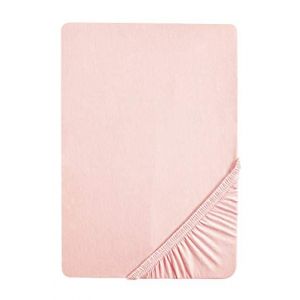 Biberna 77155/111/040 Drap-housse en jersey stretch 90 x 190 cm 100 x 200 cm Couleur : rose
