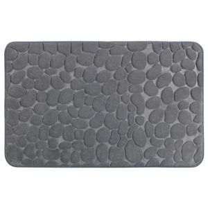 Wenko Tapis de bain Memory Foam Pebbles gris