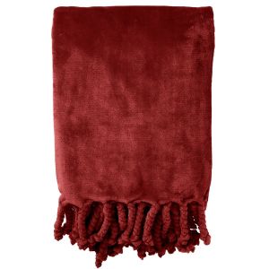 Dutch Decor FLORIJN - Plaid Fleece 150x200 cm Merlot