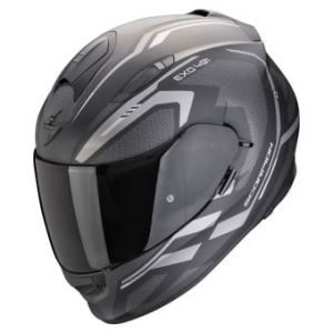 Image de Scorpion EXO 491 KRIPTA Matt Black/Silver XS Casque