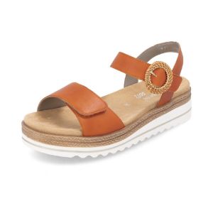 Remonte Femme D0q52 Sandales compensées, Orange, 38 EU