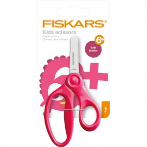 Fiskars Ciseaux a bouts ronds pour enfants, rose, 13 cm (6+) 1064070