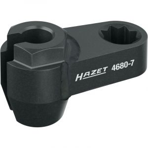 Hazet 4680-7 Insert pour sonde de gaz d'&eacute;chappement, entra&icirc;nement 1/2" double carr&eacute;, ouverture de cl&eacute; 14 mm, pour sondes de temp&eacute;rature de gaz d'&eacute;chappement, convient pour NISSAN, RENAULT, BMW&hellip;