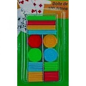 Lot 10 Boites De 100 Jetons Pour Jeu De Belote Coinche
