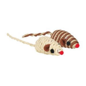 Trixie Assortiment de souris jouets pour chat et chaton