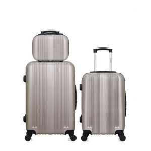Hero Lot de 3 valises weekend, cabine et vanity ABS LIPARI