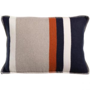 Declikdeco Coussin jacquard recyclé Gioia Marine 40 x 65