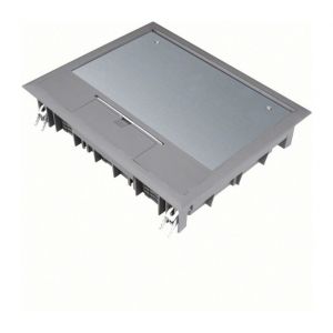 Hager Boîte de sol rectangulaire 18 modules L272xl219mm encastrement L253x200mm grise (VE09057011)