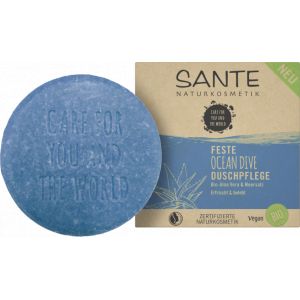 Sante Naturkosmetik Gel Doccia Solido all'Aloe Biologica e Sale Marino - 80 g