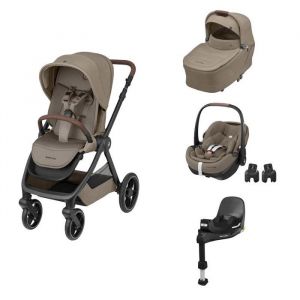 MAXI COSI - Poussette Trio Oxford Pebble 360 Pro2 Nacelle Sense Twillic Truffle Base 360 Pr