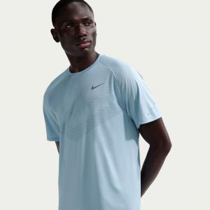 Nike Stride Maillot de course Hommes - bleu clair, argent, Taille XL
