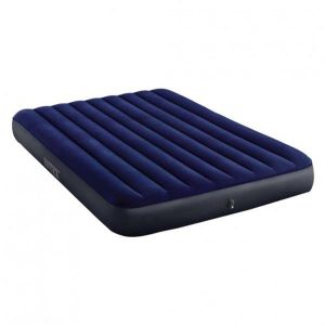 Intex Matelas Downy Classic Fiber Tech 2 places + gonfleur manuel 152 x 203 x 51 cm