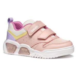 Geox J ILLUMINUS Girl A Basket, Pink/Multicolor, 29 EU