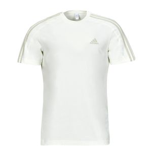 Adidas 3 Stripes Single Jersey Tee T-shirt Hommes - Crème