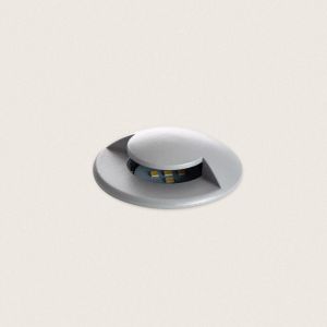 Balise Extérieure Led 1w Encastrable Sol 1l 24v Dc Loto Grise Blanc Chaud 2700k
