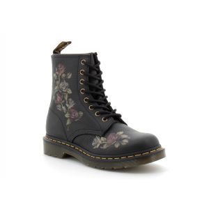Dr. Martens Boots 1460 En Cuir Smooth À Lacets - Noir